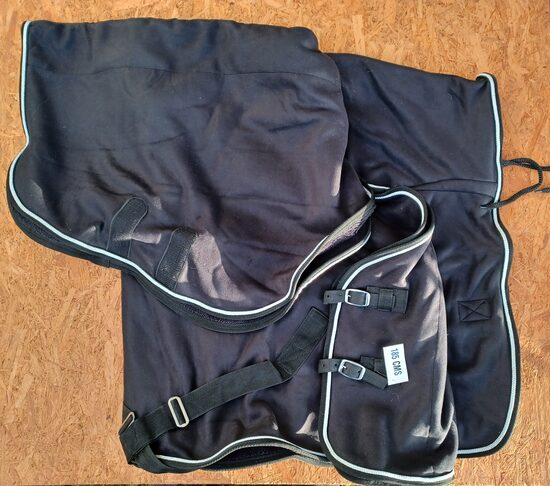 Cooler, doppelt Fleece, Hals, superchique, warm, silver piping